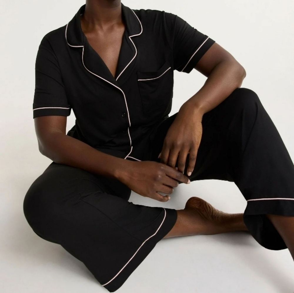 NWT JoySpun Women's Black Pajama Set size L
